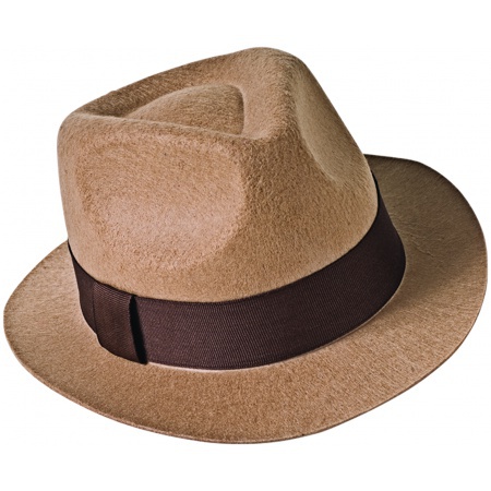 Brown Fedora Costume Hat image