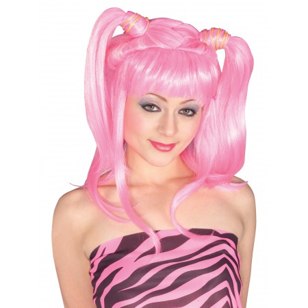 Long Pink Wig image
