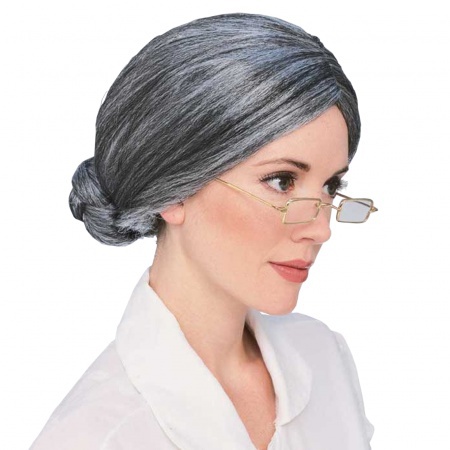 Grey Old Lady Wig image