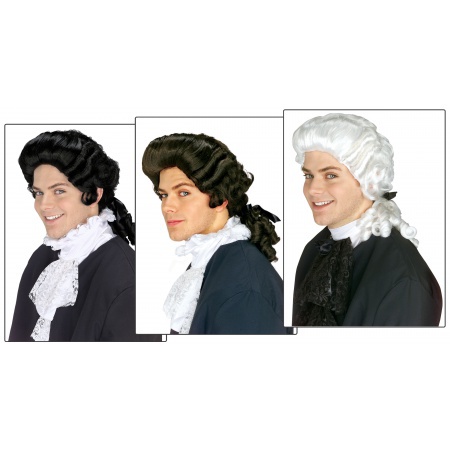 Mens Colonial Wig  image