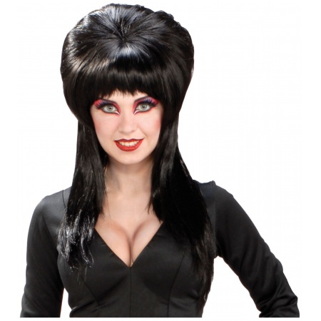 Elvira Costume Wig image
