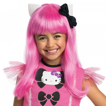 Pink Hello Kitty Wig image