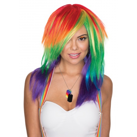 Adult Rainbow Wig image