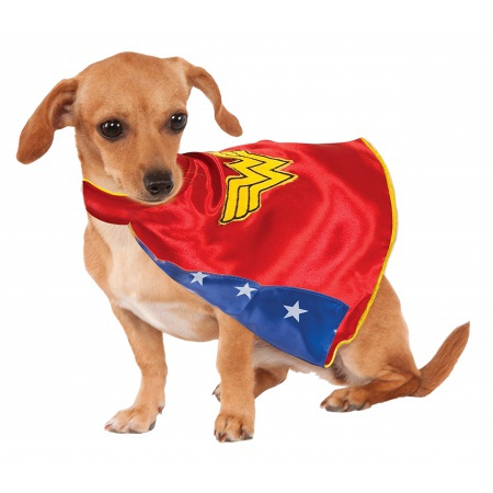 Wonder Woman Cape Costume Dog image