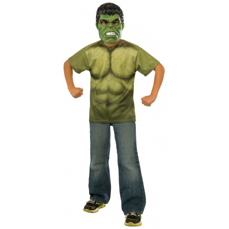 Kids Hulk Costume T Shirt image