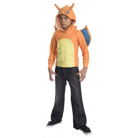 Kids Charizard Hoodie Pokemon Costume image