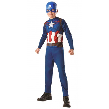 Captain America Costume Kids image
