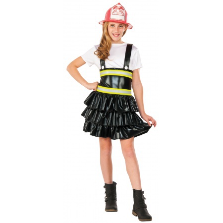 Firefighter Girl Costume image
