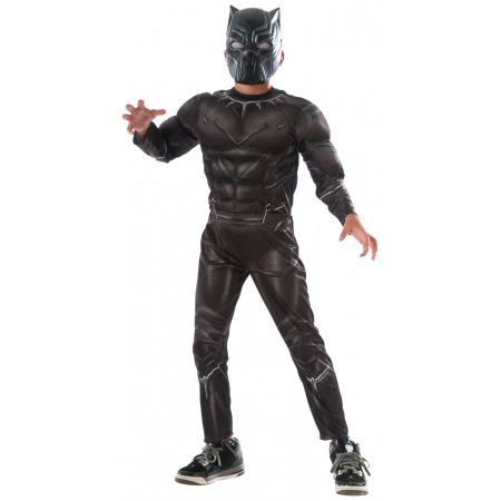 Boys Black Panther Costume image
