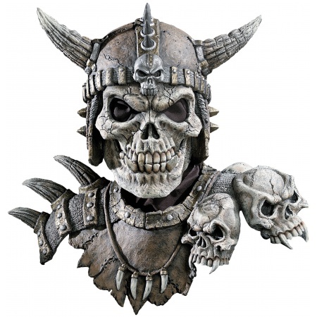Kronos Mask And Shoulders Costume Accessory Skeleton Viking Warrior image