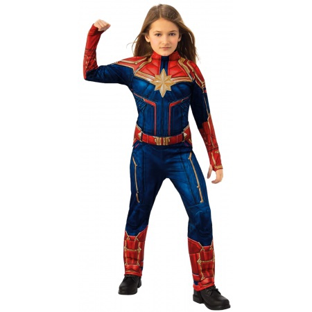 Captain Marvel Girls Costume image