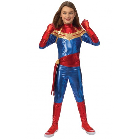 Captain Marvel Costume Kids image