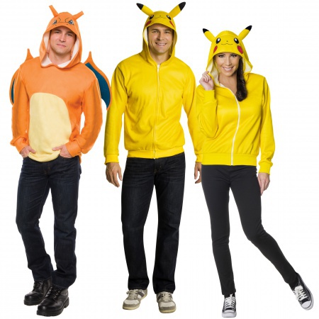 Pikachu Or Charizard Pokemon Hoodie For Adults image