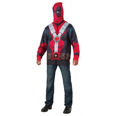 Deadpool Hoodie Adult Costume image