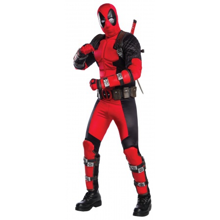 Adult Movie Authentic Deadpool Costume image