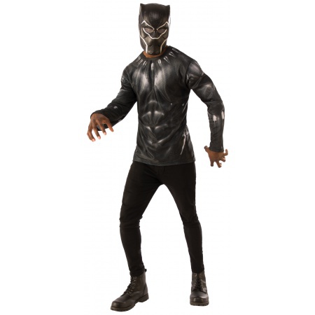 Black Panther Halloween Costume Adult image