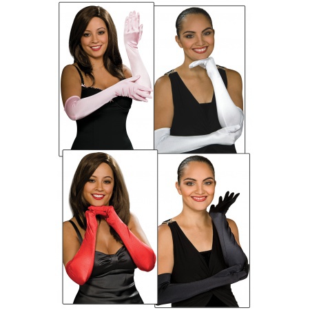 Satin Opera Length Gloves image