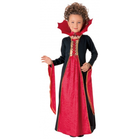 Gothic Vampire Child Costume image