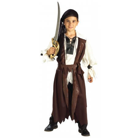 Caribbean Pirate Costume For Boys image