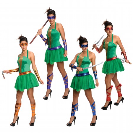 Ninja Turtle Costume Womens image