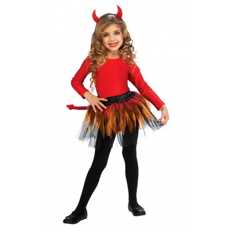 Toddler Girls Devil Costume image