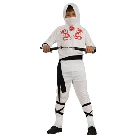 White Ninja Costume image