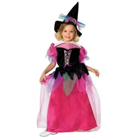Pink And Black Witch Costume image