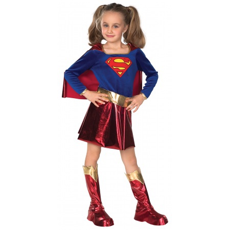 Kids Supergirl Costume For Halloween image