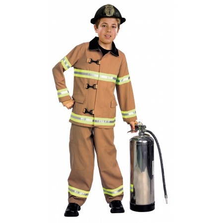 Firefighter Kids Costume image
