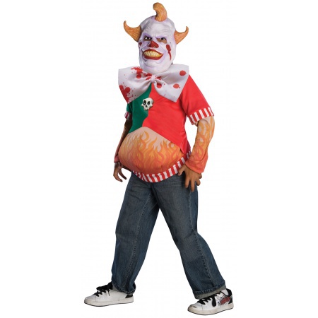 Scary Clown Costume For Kids image