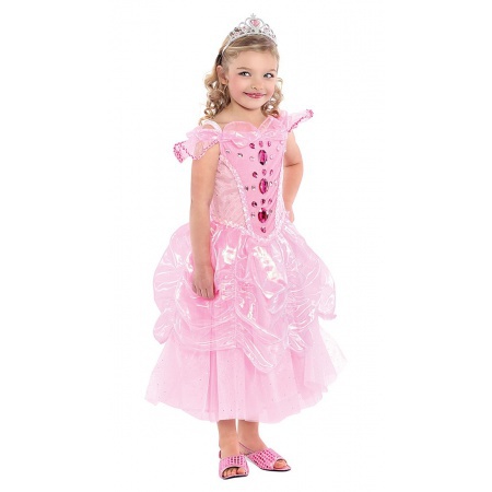 Girls Pink Princess Dress image
