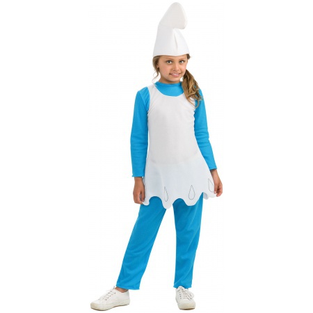 Smurfette Costume For Kids image