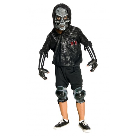 Skater Skeleton Costume image