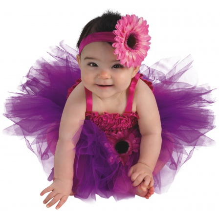Pink Flower Ladybug Tutu Baby Costume image