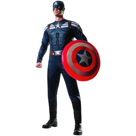 Adult Captain America Stealth Suit Costume image