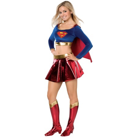 Teen Supergirl Costume For Halloween image