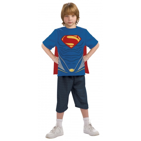 Kids Superman Shirt With Cape image