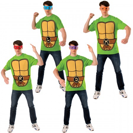Adult Ninja Turtle Costume Shirt image