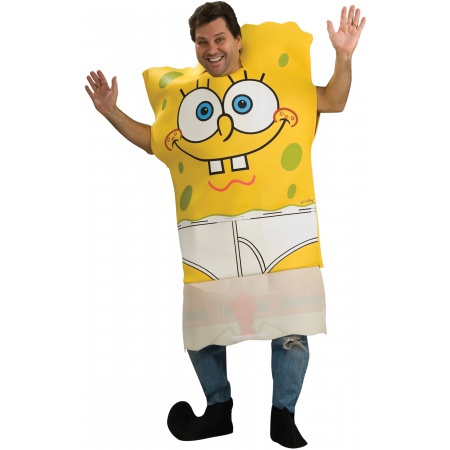 SpongeBob SquarePants Costume Cartoon Drop Down Pants image