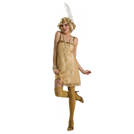 Gold Flapper Dress image