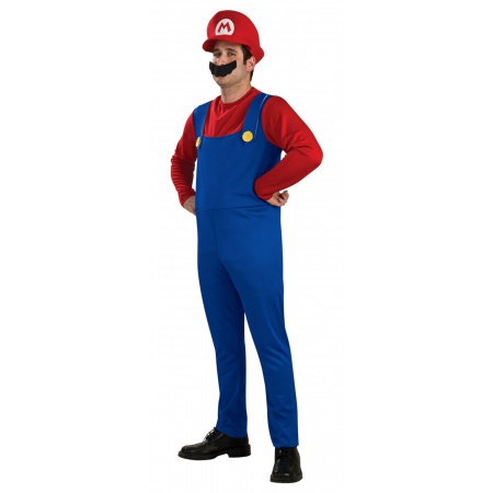 Adult Mario Costume image