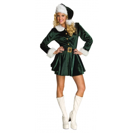 Womens Elf Outfit Christmas Costume image