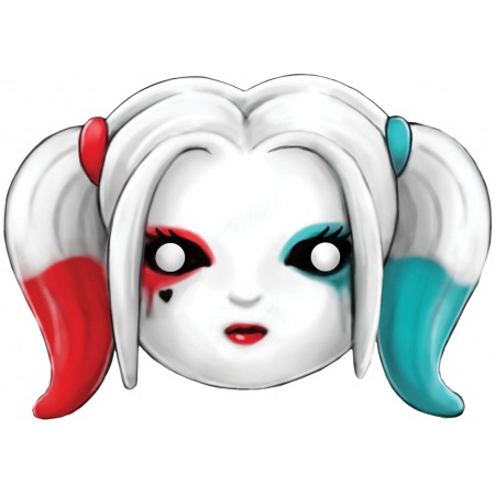 Harley Quinn Adult Mask image