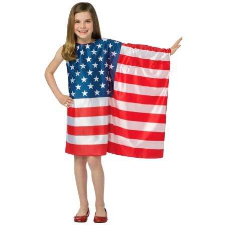 Kids USA Flag Dress Costume image