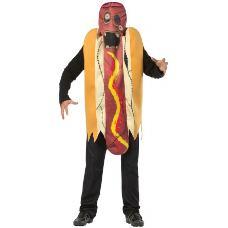 Zombie Hot Dog Costume image