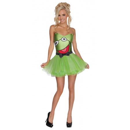 Womens Kermit The Frog Costume image