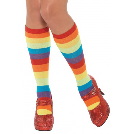 Rainbow Knee High Socks image
