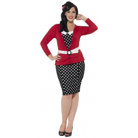 Plus Size Pin Up Girl Costume image
