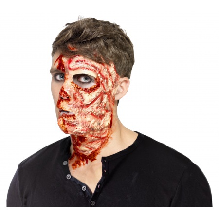Burned Face Scar Special Effects Makeup image