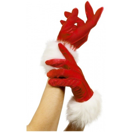 Red Santa Gloves image